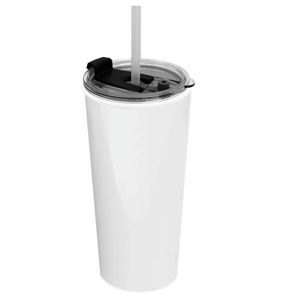 18 oz. Double-Wall Insulated Travel/ Coffee Cup with 2-in-1 Flip and... from ASI 40480 Koozie Group