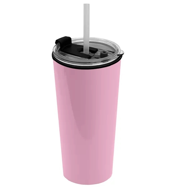 18 oz. Double-Wall Insulated Travel/ Coffee Cup with 2-in-1 Flip and... from ASI 40480 Koozie Group
