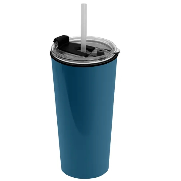18 oz. Double-Wall Insulated Travel/ Coffee Cup with 2-in-1 Flip and... from ASI 40480 Koozie Group