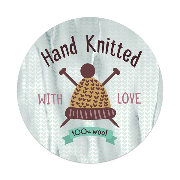 3 1/2" round chrome polyester decal with permanent adhesive backing and... from ASI 56950 Gill Studios Inc / Gill-Line®