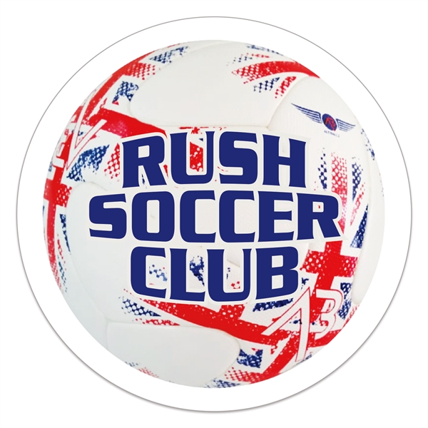 1 1/2" round white vinyl decal with removable adhesive backing and... from ASI 56950 Gill Studios Inc / Gill-Line®