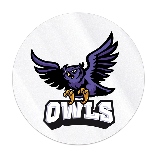 1 1/2" round clear polyester decal with permanent adhesive backing and... from ASI 56950 Gill Studios Inc / Gill-Line®