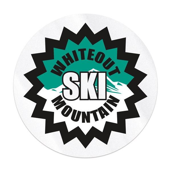 1 1/2" round clear polyester decal with ultra removable adhesive inside... from ASI 56950 Gill Studios Inc / Gill-Line®