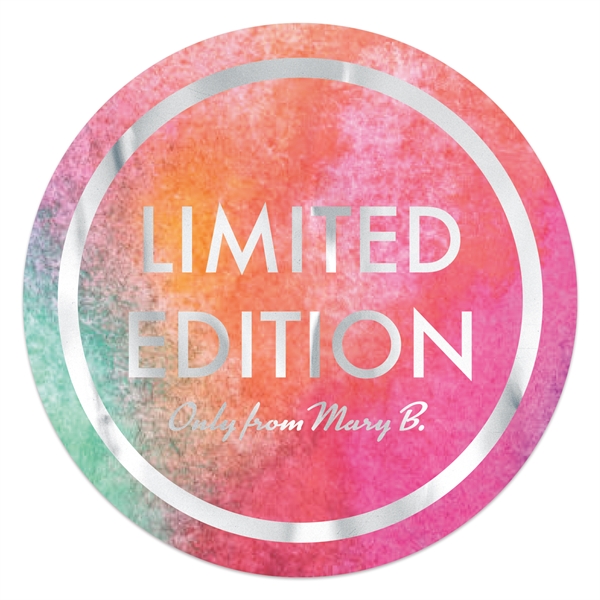 1 1/2" round chrome polyester decal with permanent adhesive backing and... from ASI 56950 Gill Studios Inc / Gill-Line®