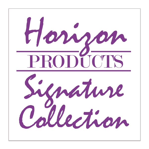 1" x 1" square shaped white static vinyl decal with static... from ASI 56950 Gill Studios Inc / Gill-Line®