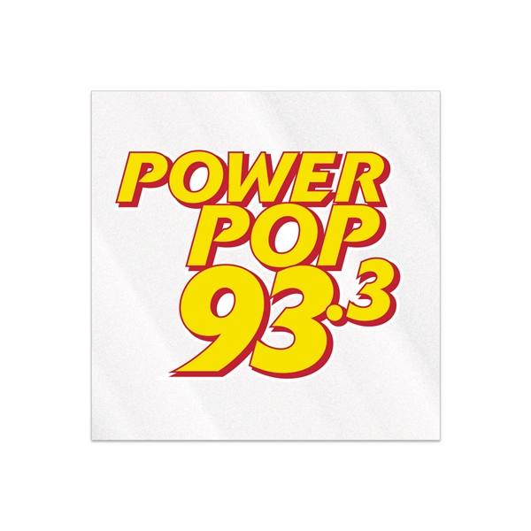 1.5" x 1.5" square shaped clear static vinyl decal with static... from ASI 56950 Gill Studios Inc / Gill-Line®