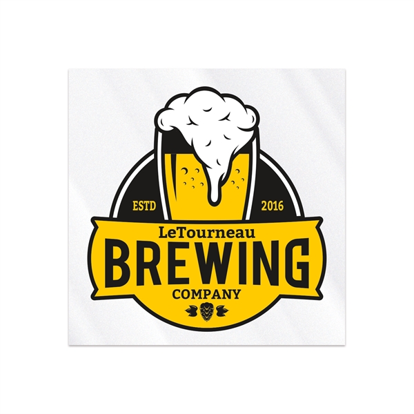 2" x 2"  square shaped clear static vinyl decal with... from ASI 56950 Gill Studios Inc / Gill-Line®