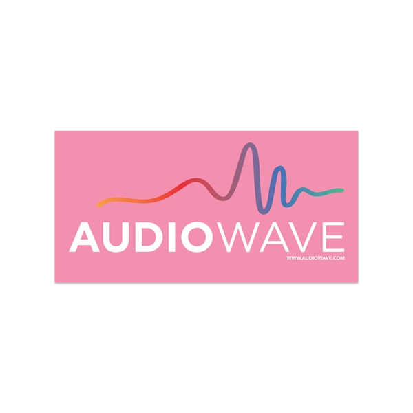 1.5" x 3" rectangular white static vinyl decal with static backing,... from ASI 56950 Gill Studios Inc / Gill-Line®