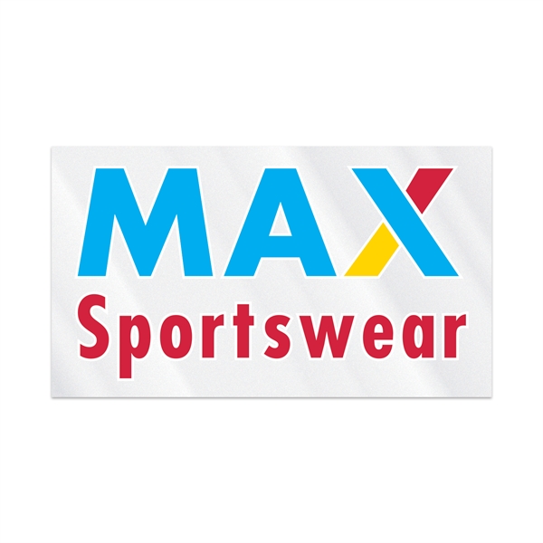 2" x 3.5" rectangular clear polyester decal with ultra removable adhesive... from ASI 56950 Gill Studios Inc / Gill-Line®