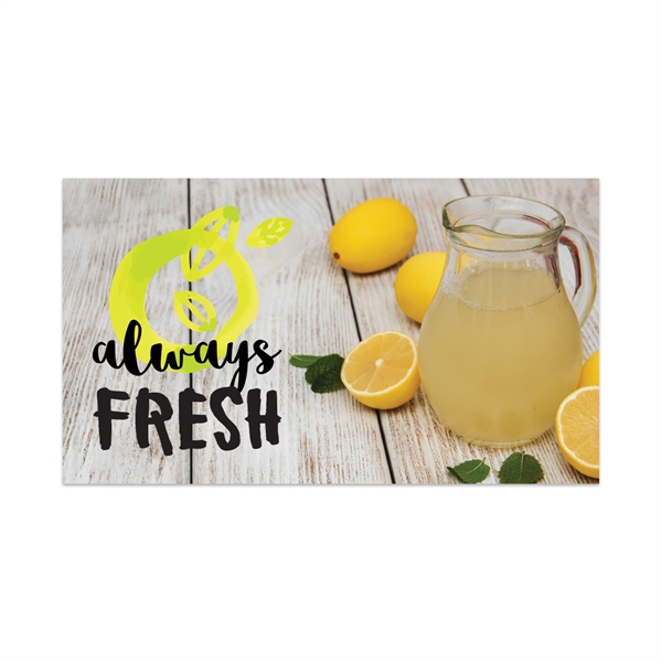 2" x 3.5" rectangular white static vinyl decal with static backing,... from ASI 56950 Gill Studios Inc / Gill-Line®