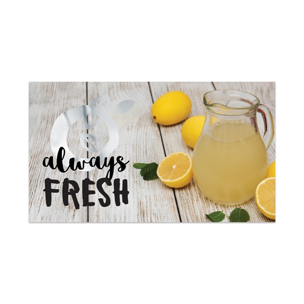 2" x 3.5" rectangular chrome polyester decal with permanent adhesive backing,... from ASI 56950 Gill Studios Inc / Gill-Line®