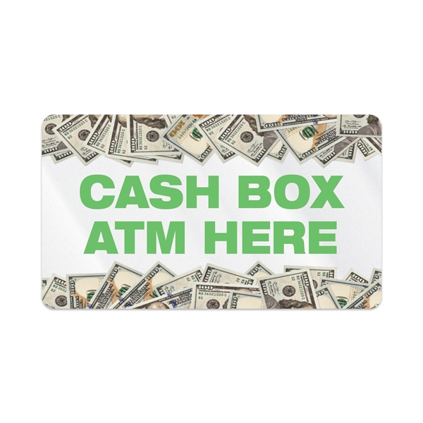 2" x 3.5" rectangular shaped clear polyester decal with permanent adhesive... from ASI 56950 Gill Studios Inc / Gill-Line®