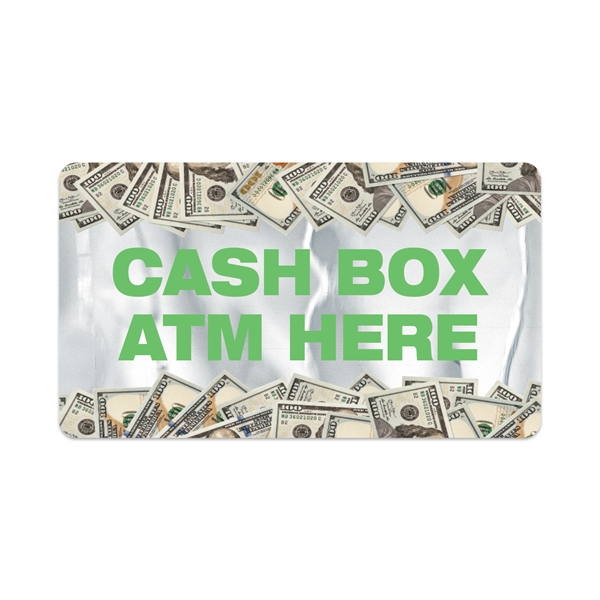 2" x 3.5" rectangular chrome polyester decal with permanent adhesive backing,... from ASI 56950 Gill Studios Inc / Gill-Line®