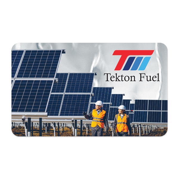 3" x 5" rectangular shaped chrome polyester decal with permanent adhesive... from ASI 56950 Gill Studios Inc / Gill-Line®