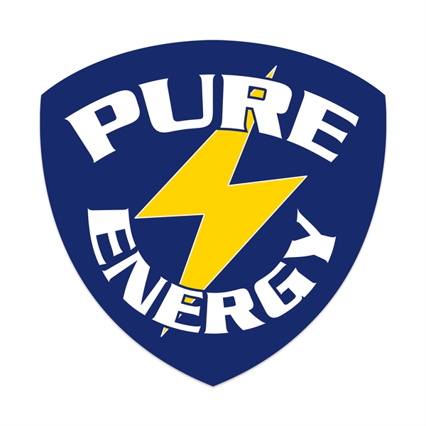 4" x 4" shield shaped white vinyl decal with permanent adhesive... from ASI 56950 Gill Studios Inc / Gill-Line®