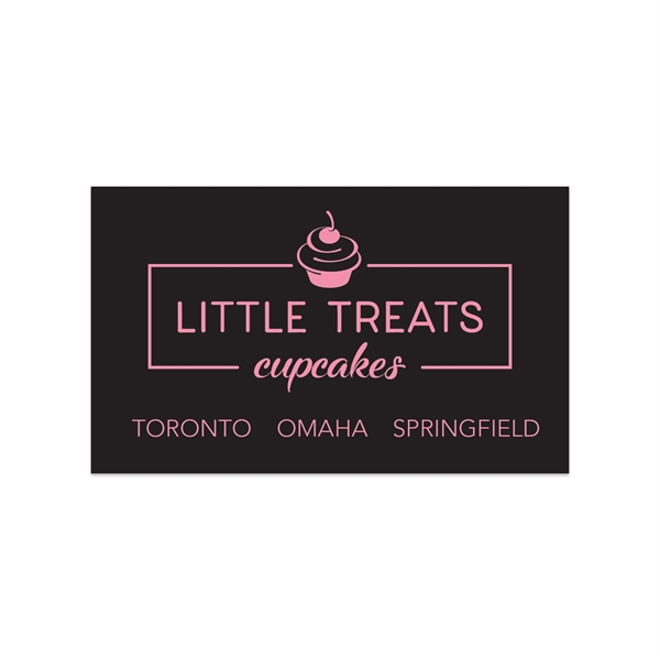 1.5" x 2.5" rectangular white vinyl decal with ultra removable adhesive... from ASI 56950 Gill Studios Inc / Gill-Line®