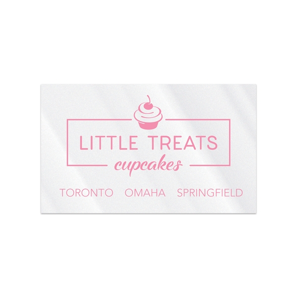 1.5" x 2.5" rectangular clear polyester decal with permanent adhesive inside... from ASI 56950 Gill Studios Inc / Gill-Line®