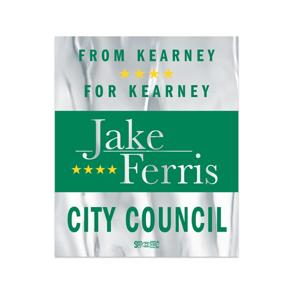 2.5" x 3" rectangular shaped chrome polyester decal with permanent adhesive... from ASI 56950 Gill Studios Inc / Gill-Line®