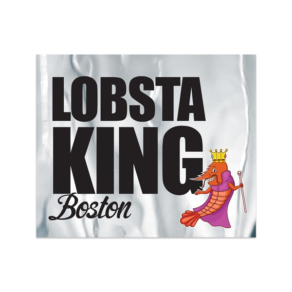 2.5" x 3" rectangular shaped chrome polyester decal with permanent adhesive... from ASI 56950 Gill Studios Inc / Gill-Line®