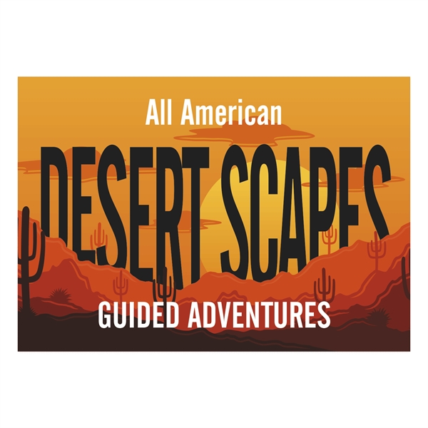 3.5" x 5" rectangular white vinyl decal with removable adhesive backing,... from ASI 56950 Gill Studios Inc / Gill-Line®