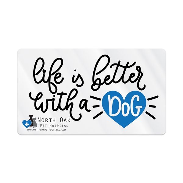 2 3/4" x 4 3/4" rectangular shaped clear static vinyl decal... from ASI 56950 Gill Studios Inc / Gill-Line®