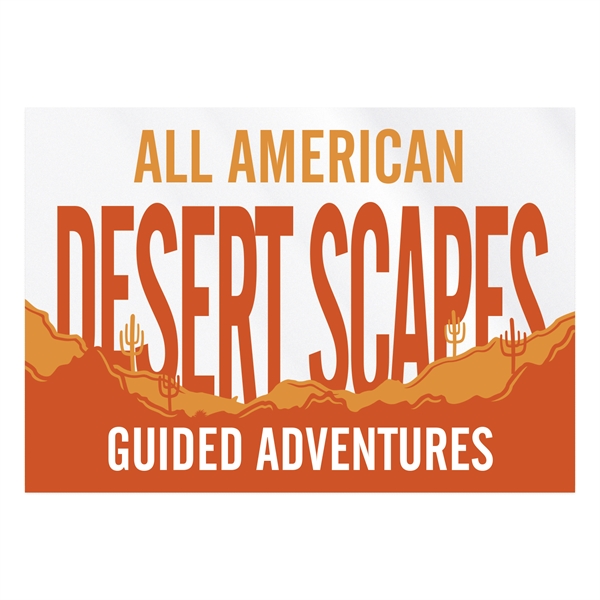 3.5" x 5" rectangular clear polyester decal with permanent adhesive backing,... from ASI 56950 Gill Studios Inc / Gill-Line®