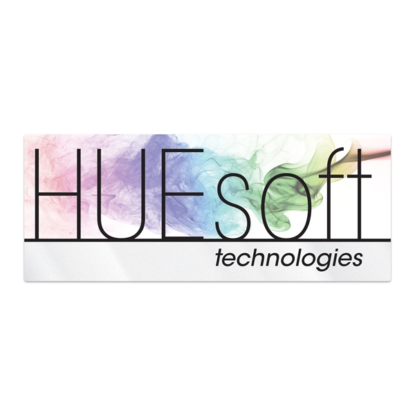 1" x 2.5" rectangular clear polyester decal with permanent adhesive inside... from ASI 56950 Gill Studios Inc / Gill-Line®