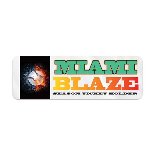 1" x 3" rectangular shaped clear polyester decal with permanent adhesive... from ASI 56950 Gill Studios Inc / Gill-Line®