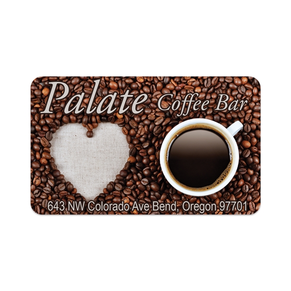 1.5" x 2.5" rectangular shaped white vinyl decal with removable adhesive... from ASI 56950 Gill Studios Inc / Gill-Line®