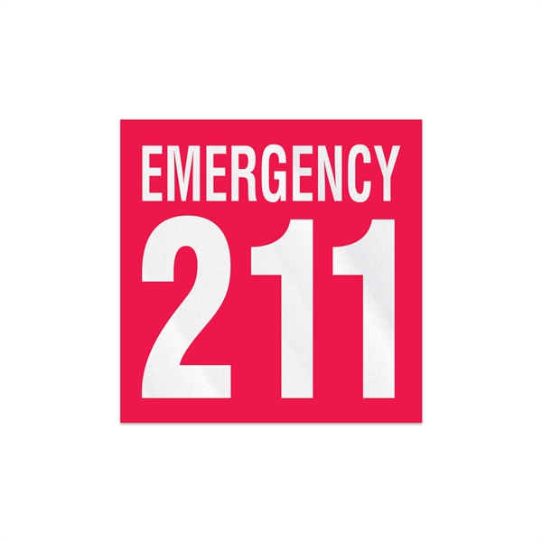 1.75" x 1.75" square clear polyester decal with permanent adhesive inside... from ASI 56950 Gill Studios Inc / Gill-Line®