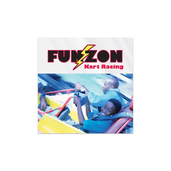 1.75" x 1.75" square clear polyester decal with ultra removable adhesive... from ASI 56950 Gill Studios Inc / Gill-Line®