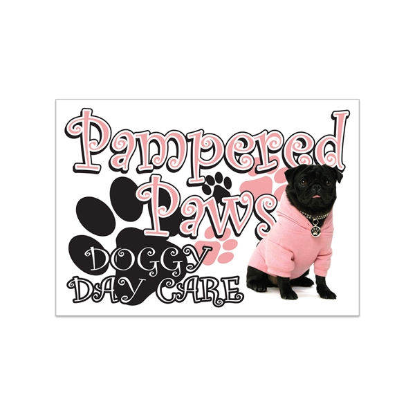 2.5" x 3.5" rectangular white vinyl decal with removable adhesive backing,... from ASI 56950 Gill Studios Inc / Gill-Line®