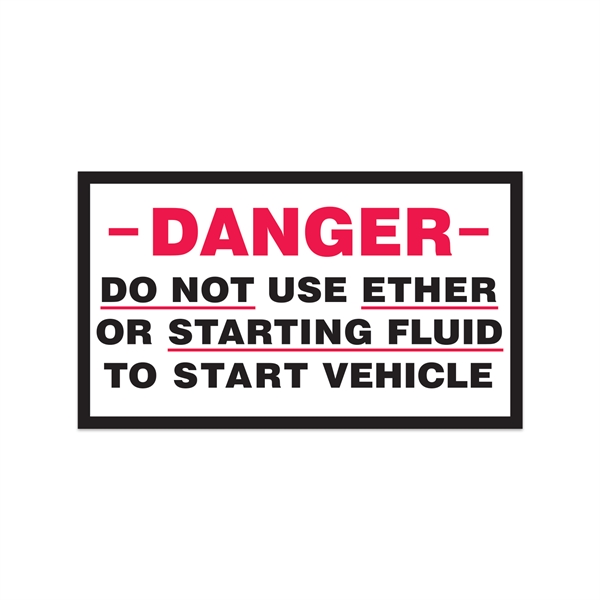 2 3/4" x 4 3/4" rectangular white vinyl decal with permanent... from ASI 56950 Gill Studios Inc / Gill-Line®