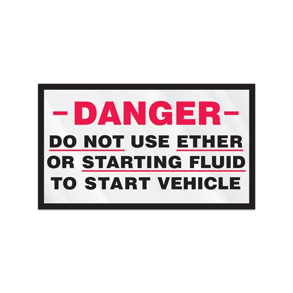 2 3/4" x 4 3/4" rectangular clear polyester decal with ultra... from ASI 56950 Gill Studios Inc / Gill-Line®