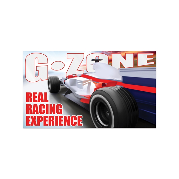 2 3/4" x 4 3/4" rectangular clear polyester decal with permanent... from ASI 56950 Gill Studios Inc / Gill-Line®