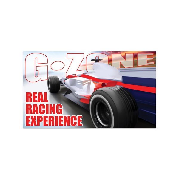 2 3/4" x 4 3/4" rectangular white static vinyl decal with... from ASI 56950 Gill Studios Inc / Gill-Line®