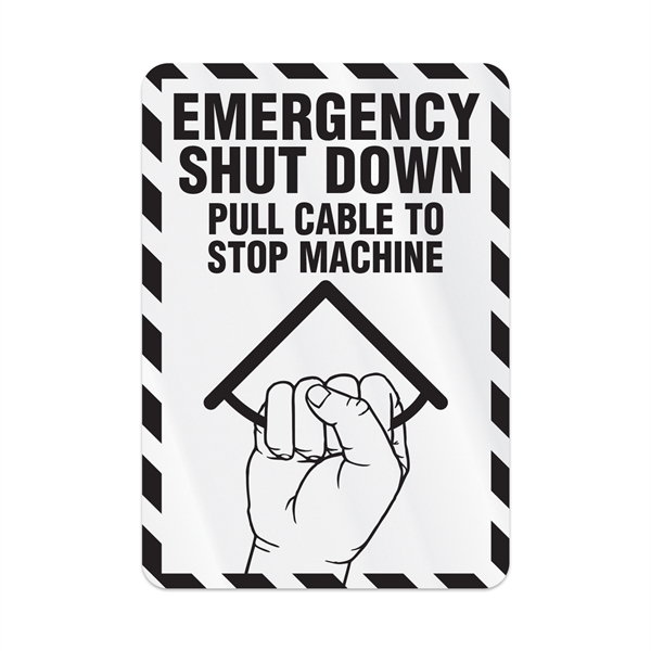 3 1/2" x 5" rectangular shaped clear static vinyl decal with... from ASI 56950 Gill Studios Inc / Gill-Line®