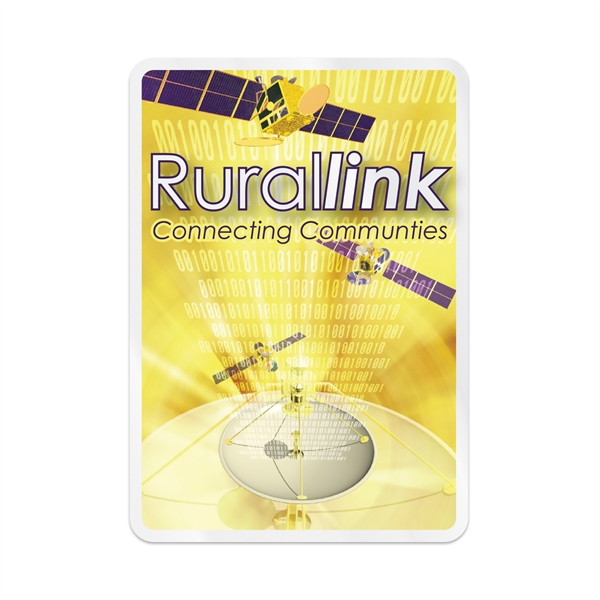 3 1/2" x 5" rectangular shaped clear static vinyl decal with... from ASI 56950 Gill Studios Inc / Gill-Line®