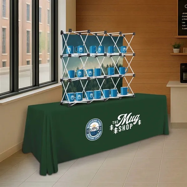 All-in-one kit with backwall, frame & shelves - showcase products and... from ASI 87188 Showdown Displays