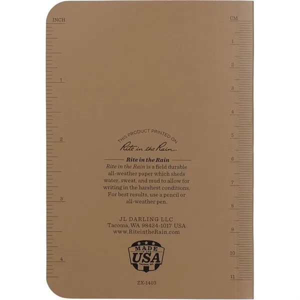 3.5" x 5.25" Rite in the Rain Soft Cover Notebook... from ASI 66887 PCNA / Leeds