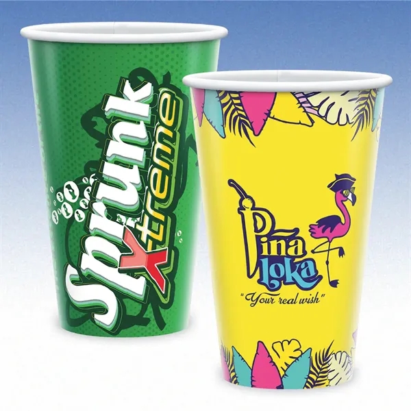 16 oz-Cold Paper Cup with Hi-Definition Full-Color Print, Made in the... from ASI 49716 Digispec & CounterPoint