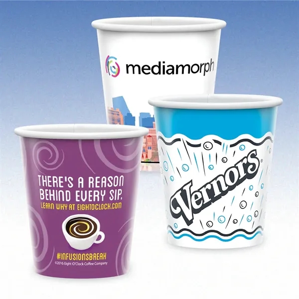 9 oz-Paper Cups-Coffee Cup with Hi-Definition Full-Color Print, Made in the... from ASI 49716 Digispec & CounterPoint