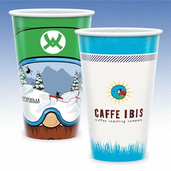 16 oz-Paper Cups-Coffee Cup with Hi-Definition Full-Color Print, Made in the... from ASI 49716 Digispec & CounterPoint