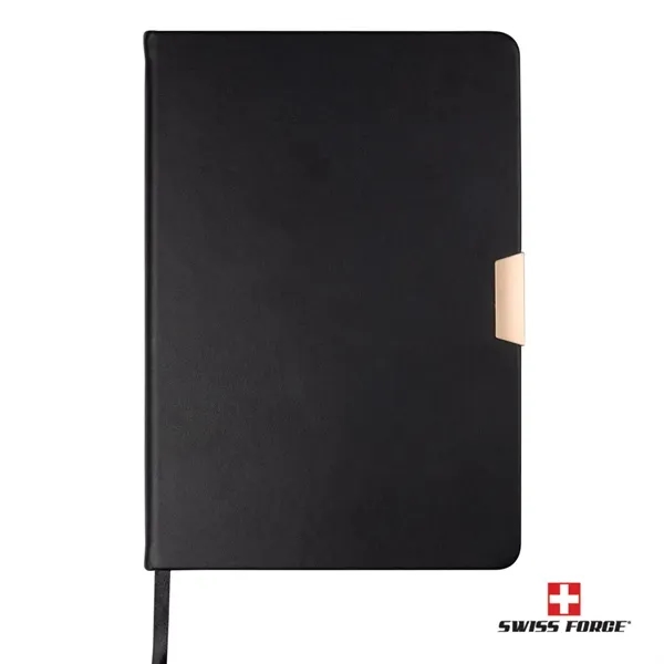 The Swiss Force® Bolivar Hardcover Journal w/ Gold Accent blends modern... from ASI 84592 St Regis Group
