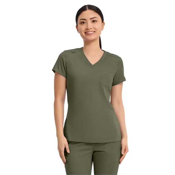 Med Couture Touch Women's Chest Pocket Top... from ASI 86018 Scrub Authority