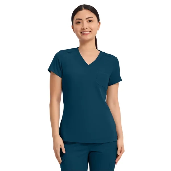 Med Couture Touch Women's Chest Pocket Top... from ASI 86018 Scrub Authority