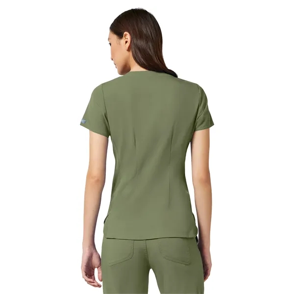 Med Couture Touch Women's V-Neck Shirttail Top... from ASI 86018 Scrub Authority