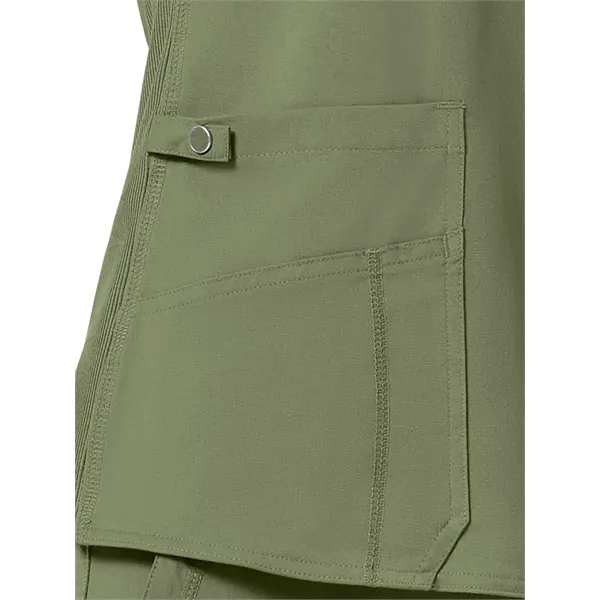 Med Couture Touch Women's V-Neck Shirttail Top... from ASI 86018 Scrub Authority