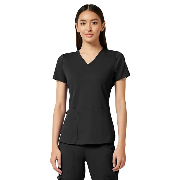 Med Couture Touch Women's V-Neck Shirttail Top... from ASI 86018 Scrub Authority