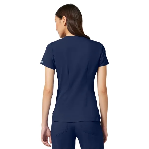 Med Couture Touch Women's V-Neck Shirttail Top... from ASI 86018 Scrub Authority